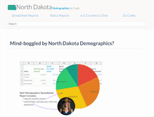 Tablet Screenshot of northdakota-demographics.com